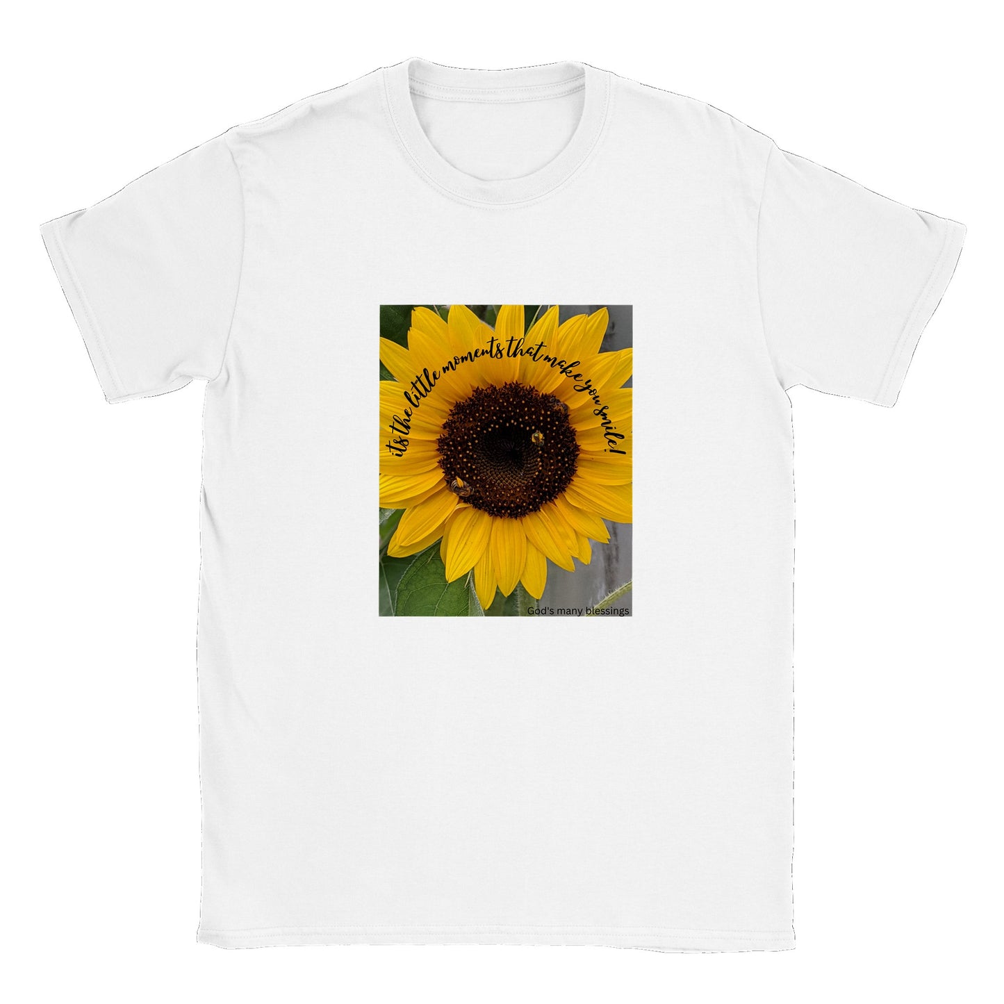 Brighten your day with a sunflower smile Classic Women's Crewneck T-shirt