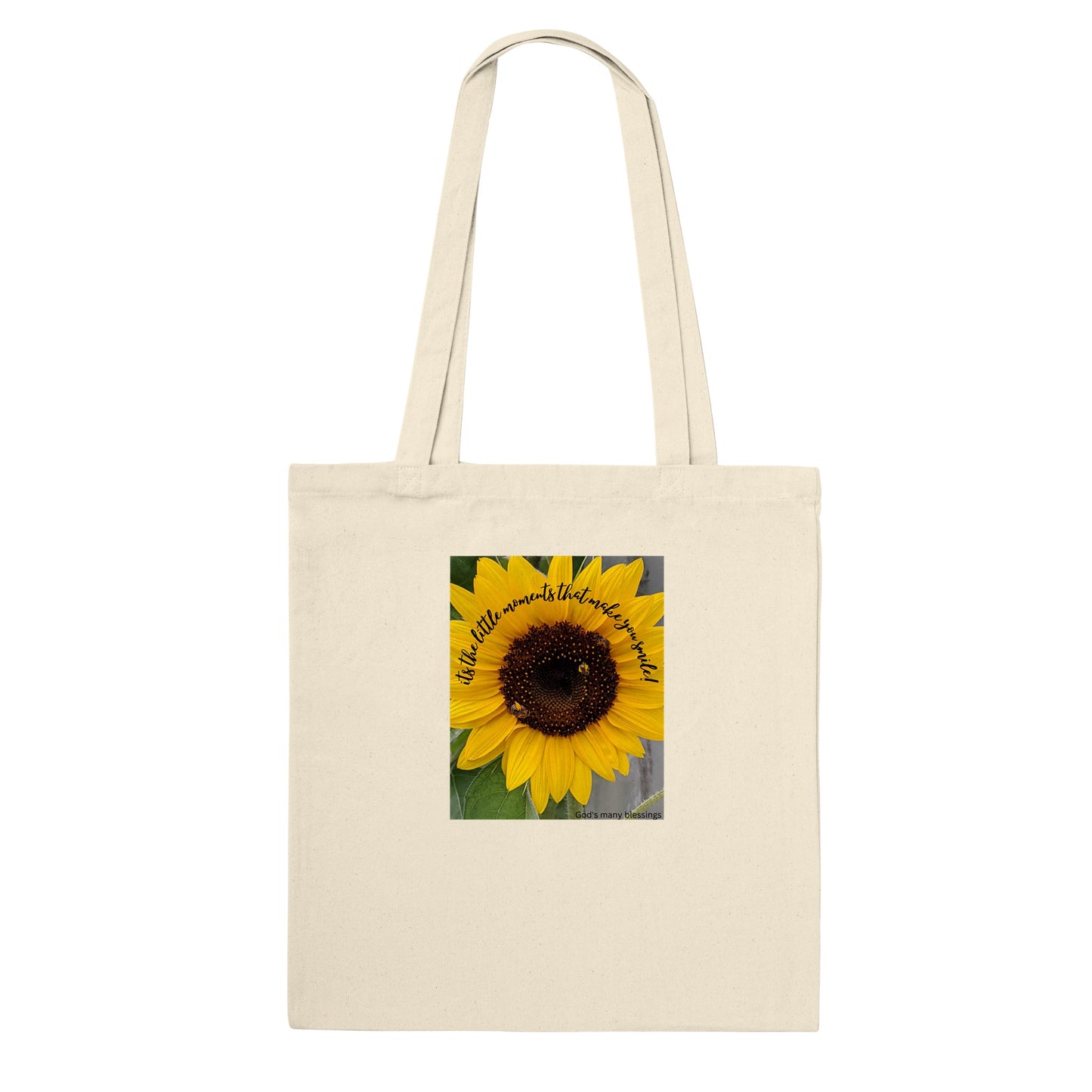 Brighten your day with a sunflower smile Premium Tote Bag